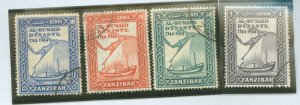 Zanzibar #218-221 Used Single (Complete Set)