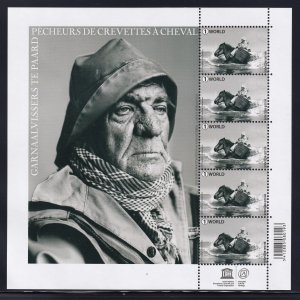 Belgium 2015 - Fisherman on Horseback - MNH S/Sheet # 2765