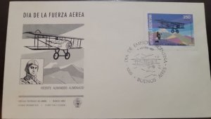 P) 1979 ARGENTINA, AIR FORCE DAY, SPAD XIII AND VICENTE ALMADOS, FDC XF