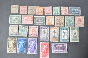 Eritrea MH Lot sc# 12 15 19 23 35-6 44 48-50 58-60 81-3 113 b36 +more Italy