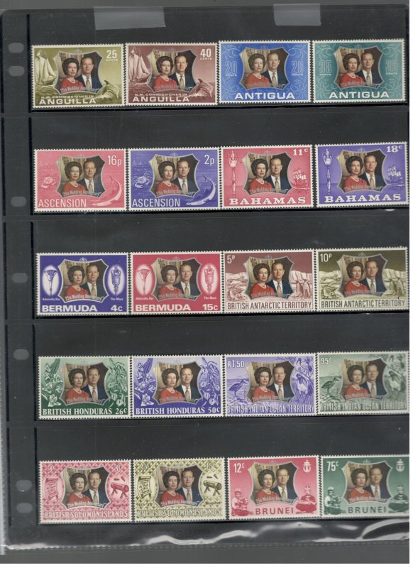 BRITISH COMMONWEALTH COMMON DESIGN SCOTT# CD324, MNH OG COMPLETE SET SCV $32.65