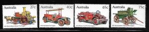 AUSTRALIA 857-860 MNH CLASSIC FIRE ENGINES