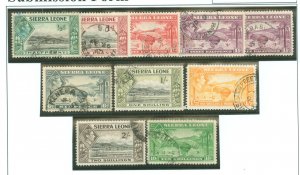 Sierra Leone #173-176/180-182/184 Used Single