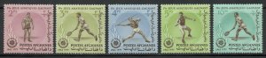 Afghanistan Scott 656,656A-656D Unused HOG - 1963 4th Asian Games - SCV $1.25