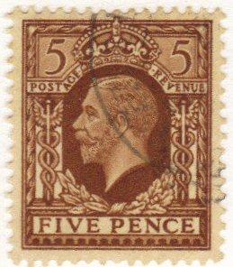 Great Britain #217 used - 5p king