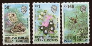 British Indian Ocean Territory -  Sc #54 - 56, MNH.  2017 SCV $14.00