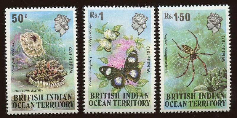 British Indian Ocean Territory -  Sc #54 - 56, MNH.  2017 SCV $14.00