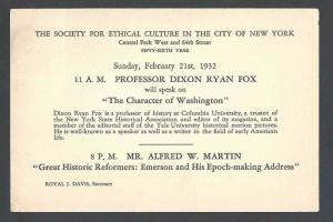 1932 Society For Ethical Culture History Professor Dixon Ryan For Of See Info