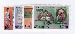 St.  Lucia       448 - 451          MNH OG