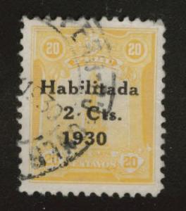 Peru  Scott 262 used stamp small tear at top