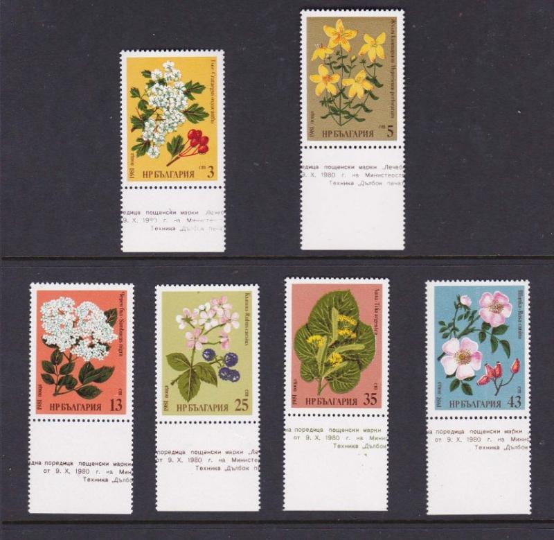 Bulgaria 1981 Flower Sc 2728-2733 MNH OurRef.#z0074