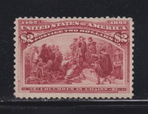 242 VF-XF original gum mint previously hinged nice color cv $ 1100 ! see pic !