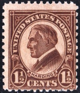 SC#633 1½¢ Harding Single (1927) MNH