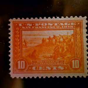 US 400a Mint hinge impression on gum possible re-gum gorgeous stamp!