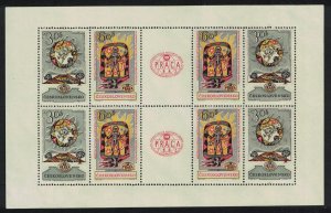 Czechoslovakia 'Praga 1962' International Stamp Exhibition Sheetlet D1