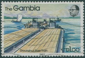 Gambia 1983 SG505 D1 Tug with groundnut barges FU