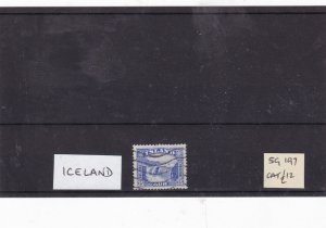 iceland sg 197 used  stamp Ref 9298