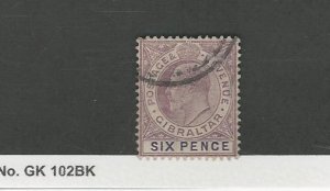 Gibraltar, Postage Stamp, #56B Used, 1908