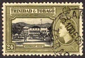 1953, Trinidad and Tobago 24c, Used, Sc 80