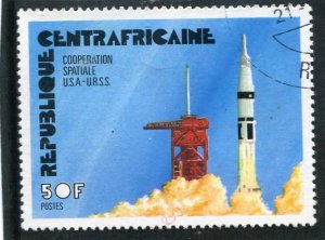 Central African Republic 1992 SPACE COOPERATION USA USSR 1v Perforated Fine Used