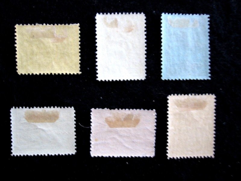 BELGIUM - THE BELGIAN FUND POSTER STAMPS - 6 STAMPS - WWI RELATED