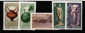 ALBANIA Sc 828-32 NH ISSUE OF 1965 - ART