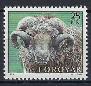 Faroe Is 42 MNH 1979 Ram