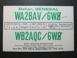 5370 Amateur Radio QSL Card Dakar Senegal DX Pedition