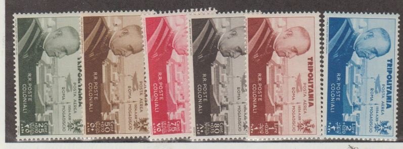 Tripolitania Scott #CB1-CB6 Stamps - Mint Set