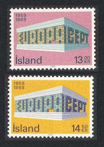 Iceland Europa 2v 1969 MNH SG#459-460