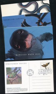 3105 Endangered Species All 15 Maxi Post Cards, First Day Cancels