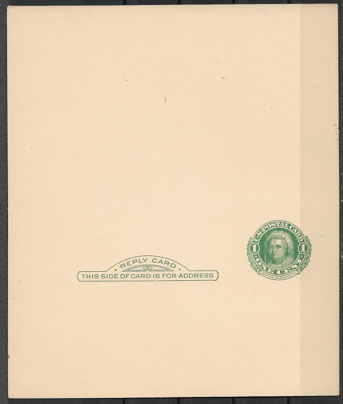 1915 USA UY7 mint Postal Reply Card