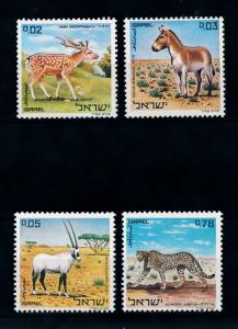 [78268] Israel 1971 Wild Life Deer Donkey Leopard  MNH