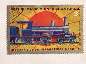 Equatorial Guinea–1972–Single “Train” Stamp–SC# 72-178–CTO/LH