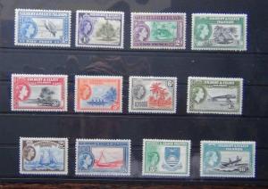 Gilbert & Ellice Islands 1956 - 62 set complete to 10s SG64 - SG75 MNH