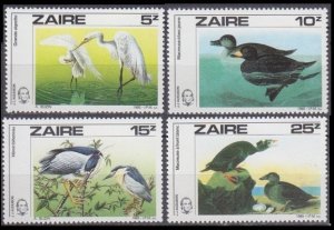 1985 Zaire 904-907 Birds 8,50 €