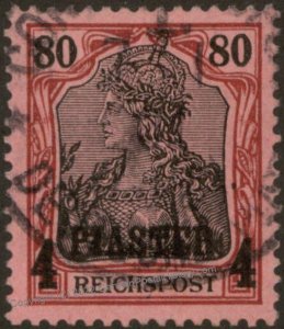 Germany 1900 Constantinople 1 Turkey Reichspost Germania Mi19I Used 4P 80 105523