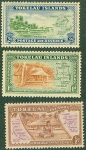 TOKELAU 1-3 MNH BIN $0.75