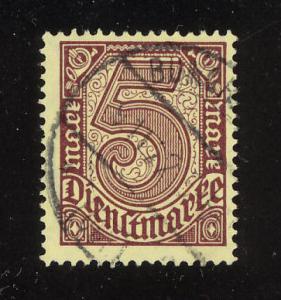 Germany Sc# O13 5m Numeral used