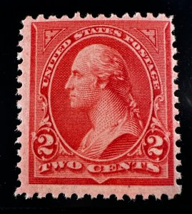 US Scott #267 var Reddish Carmine M OG NH F 1895 Type 3 DL/WMKD