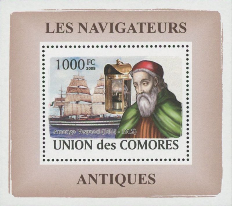 Navigators Amerigo Vespucci Mini Sov. Sheet MNH