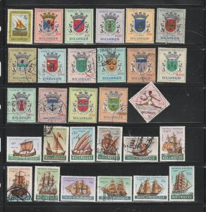Mozambique Collection A, 38 Stamps - 2 Scans - All the stamps are in the scans.