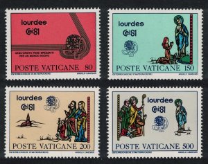 Vatican 42nd Intl Eucharistic Congress 4v 1981 MNH SC#687-690 SG#761-764