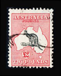 VINTAGE: AUSTRALIA 1934 USD  BH SCOTT # 129 $800 LOT #2600A