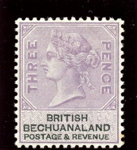 Bechuanaland 1887 3d lilac & black MLH. SG 12. Sc 13.