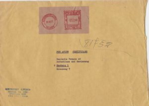 peru lima large commercial  machine cancel stamps cover ref r16017