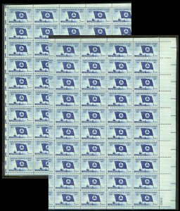 UNITED STATES (50) Complete Sheets Stamps ALL Mint Never Hinged FV=$99+