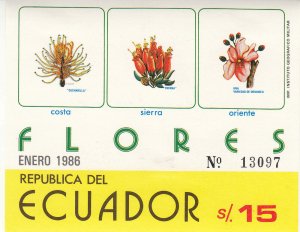 Ecuador - 1986 - SC 1114 - H - Souvenir sheet