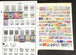 Paraguay Stamp Collection on 12 Harris Pages, 1879-1975 (BH)