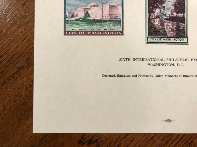 RARE F-1966A 6th International Philatelic Exhibition Forerunner Souvenir Card